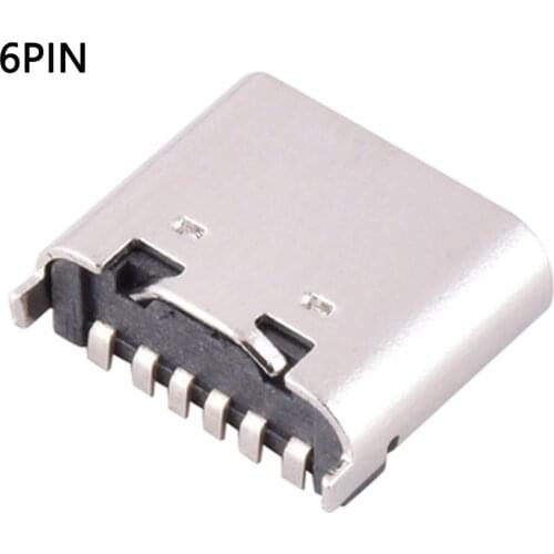20pcs Micro USB 6 PIN female PD fast charging Jack Connector socket Data charging port tail plug For Samsung G532 I8262 J5 J5008