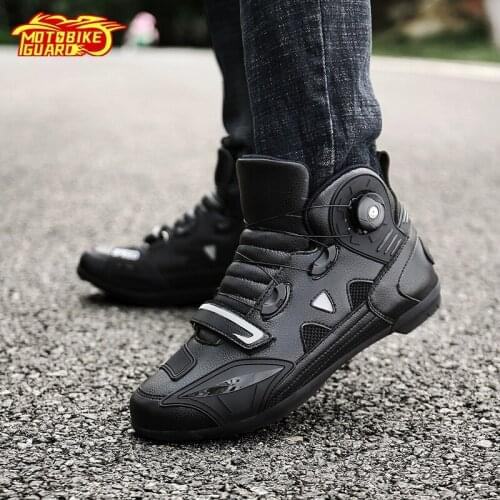 Motorbike Casual Boots Motocross Protector Racing Shoes Motorbike Biker Breathable Riding Boots Outdoor Touring Ankle Shoes