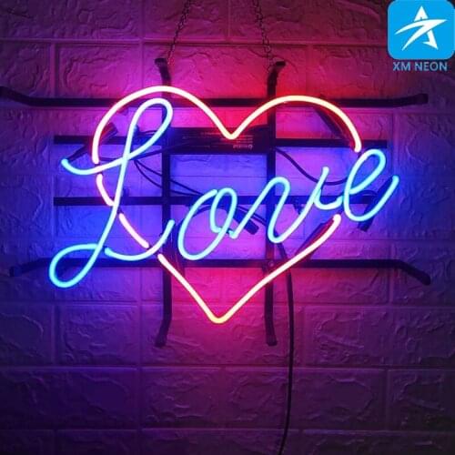LOVE neon billboard custom handmade glass tube beer bar KTV club store motel bar advertising display neon billboard