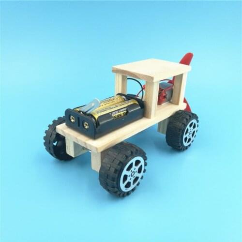 New DIY Wooden SUV Car Model Kit Wood Kids Physical Science Experiments Toy Set Assembled Car Learning Educational Toy Kid Gifts