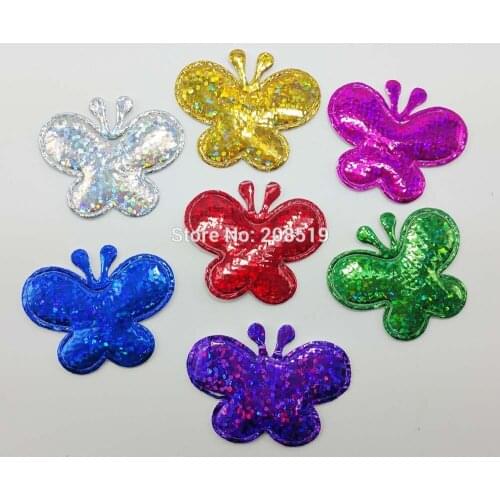 PA0046 30MM*35MM Butterfly type Nonwoven felt applique 150pcs Mixed colors Scrapbooking Accessories