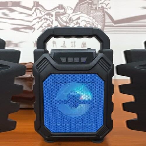 Portable Bluetooth-compatible Speaker Wireless Stereo Subwoofer Bass Speakers Column Support FM Radio TF AUX USB Remote Control