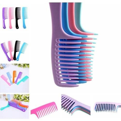 23.8cm Wide Teeth Comb For Hairstyling Detangle Big Hair Comb Ideal Long Hair Smooth Hairdressing Comb Plastic Salon Anti-Static