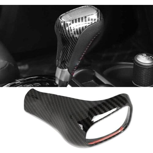 Carbon Fiber Print Gear Shift Knob Level Ball Cover Trim fit for Toyota Tundra 2014 2015 2016 2017 2018 2019 2020