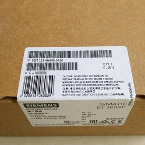 Siemens ET200S 6ES7 138-4HA00-0AB0 in stock