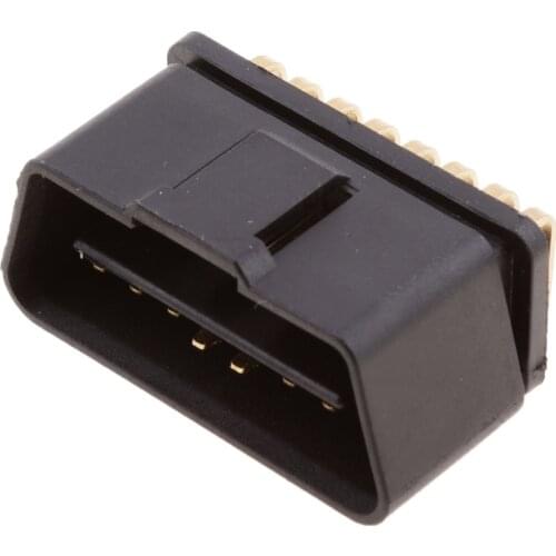 Replacement OBD2 90 Degree Angle Male Plug OBD 2 16-Pin Connector OBD II Adapter