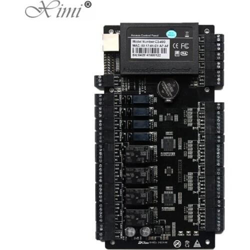 ZK C3-400 Four Doors Access Control Panel Access Control Board High Security 4 Doors Access Control System With Free Software