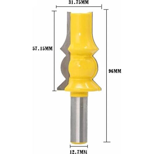 1pc 12mm 1/2 Shank Lamp Model Armrest Crown Molding Router Bit Concave Radius Bits Tenon Cutter For Woodworking 03048