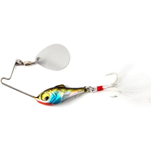 1PCS New Rotating Metal VIB Sea Fishing Lures 10g/15g/20.7g/ Bionic Trout Wobblers SwimBaits Vibration Sequins Fishing Tackle