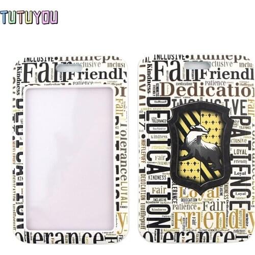 1pc PC2450 Animal Badger Bank Credit Card Holder Wallet Bus ID Name Work Card Holder For Student Card Cover Business Card