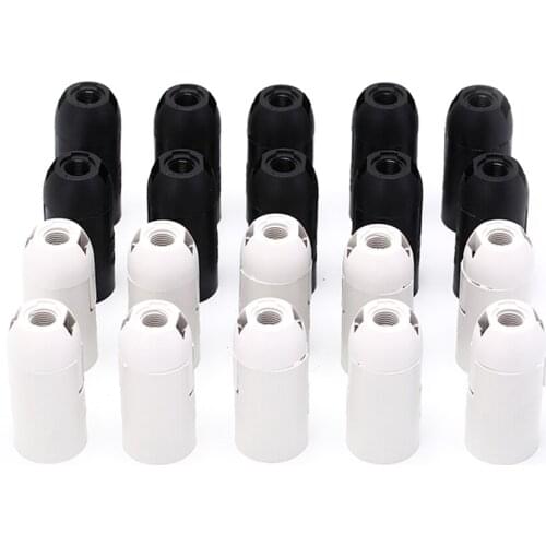 10pcs High Qaulity 250V Small Edisons Screw SES Practical E14 Light Bulb Lamp Holder Pendant Socket Lampshade Ring