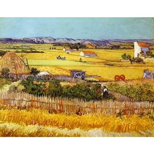 14/16/18/27/28 Van Gogh wheat field painting Handmade Needlework Embroidery DIY DMC Cross Stitch Kits Crafts Home decor