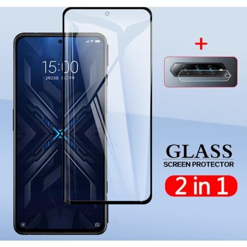 2 In 1 Back Camera Lens Film & Screen Protector Protective Tempered Glass For Xiaomi Black Shark 4 / Pro 5G 6.67"
