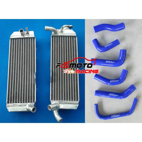 Aluminum Radiator + BLUE silicone radiator Hose For Honda XR650 XR650R XR 650 R 00 01 2000-2007 02 03 04 05 06 07