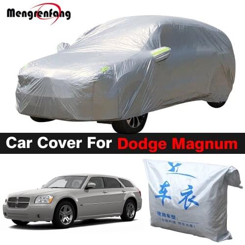 Full Car Cover Indoor Outdoor Anti-UV Sun Snow Rain Ice Resistant Dust Proof Cover For Dodge Magnum 2005-2008