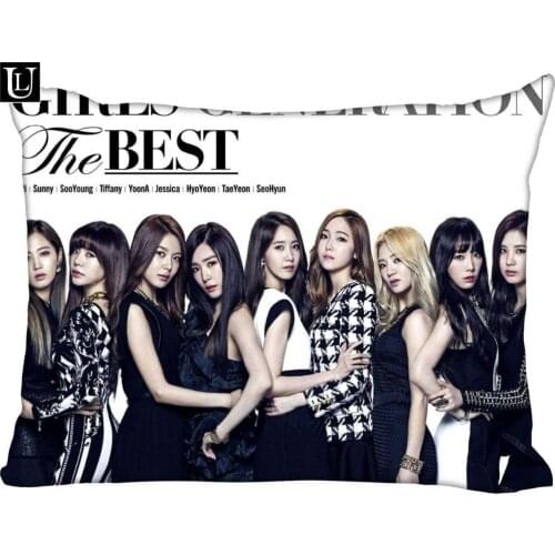 Custom Pillowcase girls generation rectangle Zipper Pillow Throw Pillow Case Cover 45x35cm(One Side) Printed