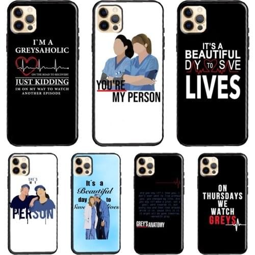 Greys anatomy Case For iPhone 11 Pro Max XS X XR 8 7 Plus SE 2020 Cover For iPhone 12 Pro Max mini