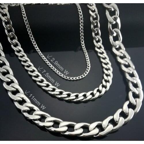 Classic Necklace Prevent allergy Polished Necklace N294 361 358 NK Man Women