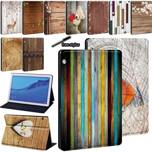 Anti-Dust Leather Tablet Stand Case for Huawei MediaPad T3 8.0"/T3 10 9.6"/T5 10 10.1"/M5 10.8"/M5 Lite 10.1" Protective Cover