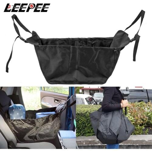 LEEPEE Multifunction Stowing Tidying Shopping Basket Car Interior Accessories High Capacity Foldable Car Rear Storage Bag