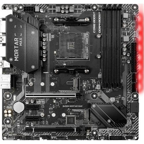 For MSI B450M MORTAR Motherboard AMD B450 AM4 DDR4 64GB PCI-E 3.0 AMD Ryzen Original Desktop B450M MORTAR Mainboard