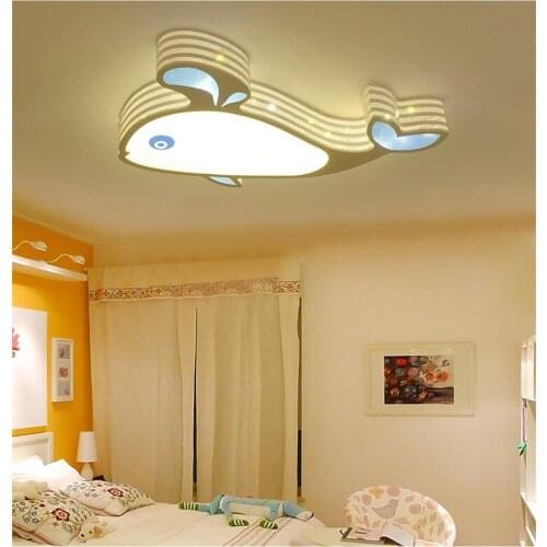 Cartoon children bed Ceiling Lights lamp eye protection led dolphin small fish whale ceiling light tricolor light LU628 ZL413
