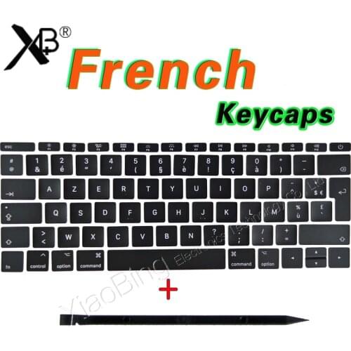 New For Macbook Pro Retina 13" 15" A1706 A1707 A1708 FR French AZERTY Keyboard Key Cap Keycaps 2016 2017