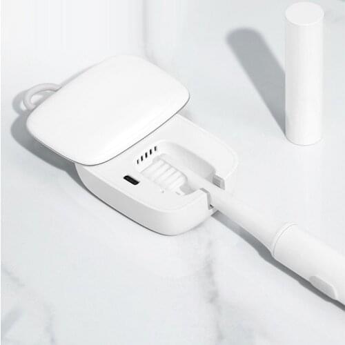 Single Toothbrush Disinfector Travel Air Drying Toothbrush Holder USB Charging Antibacterial UV Light Toothbrush Box
