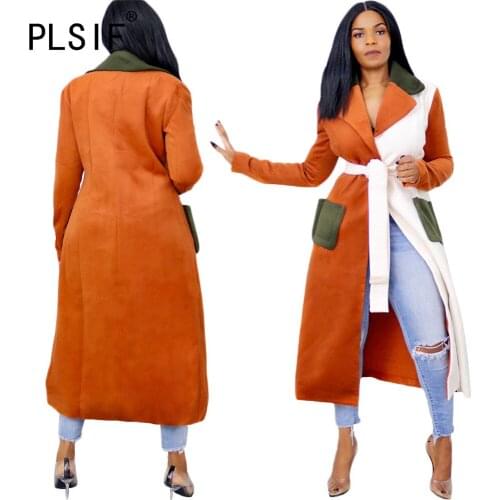 Autumn Winter Women Trench Long Sleeve Sexy Casual Coats Female Elegant Cool Tops Clothes