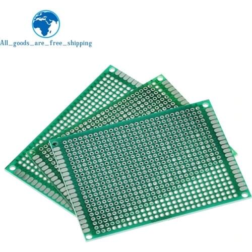 6*8 6X8cm Double Side Prototype pcb Breadboard Universal Printed Circuit Board for Arduino 1.6mm 2.54mm Glass Fiber