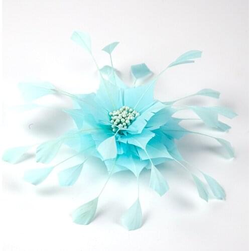 Feather Headpiece/Clip Headdress Accessory/Headwear/Bridal Hair Pins Floral 1pc Wedding / Special Occasion / Tea Party Headpiece