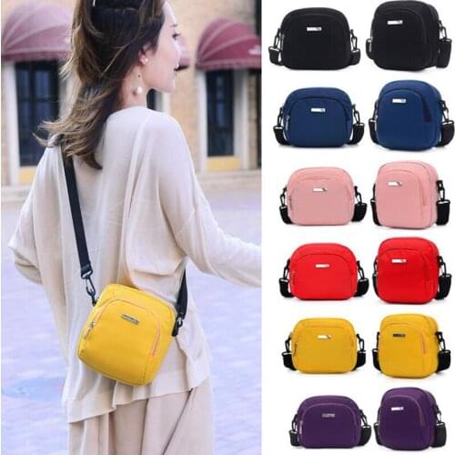 Casual Women Shoulder Bag Oxford Cloth Handbag Shoulder Bag Waterproof Girls Female Small Messenger Crossbody Bags