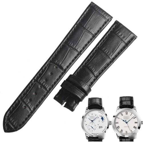 WENTULA watchband for Glashutte Original PANO calf-leather band cow leather Genuine Leather leather strap watch band man