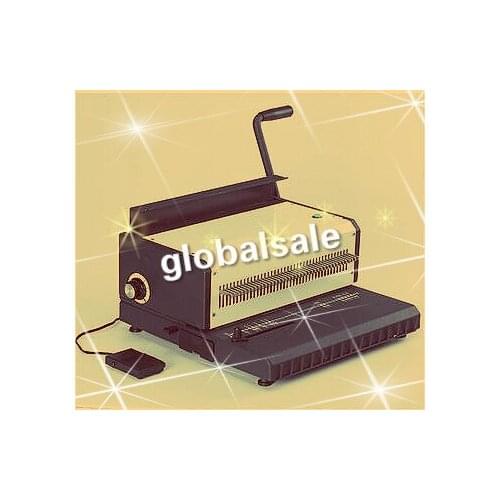 ET-25 Manual Spiral Double Wire Binding Machine 40 Square Shape 4*4mm Punching Hole File Book A4 Paper Binder Puncher Machine