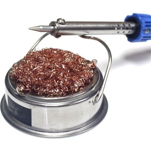 Clean Ball With Iron Bracket Welding Soldering Solder Iron Tip Cleaner Holder Soldering Iron Clean Ball