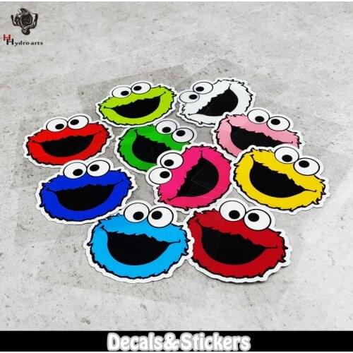 NO.L021 Sesame Street ELMO Cartoon Laugh 3M Reflective Stickers MOTO GP Car Sticker Decals Racing Motorcycle