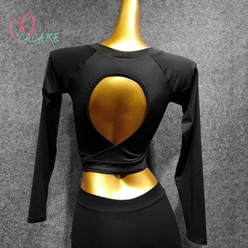 CACARE Dance Shirts for Women Latin Ballroom Competition Dresses Fringe Dress Salsa Samba Costumes Latino 10 Choices D0858