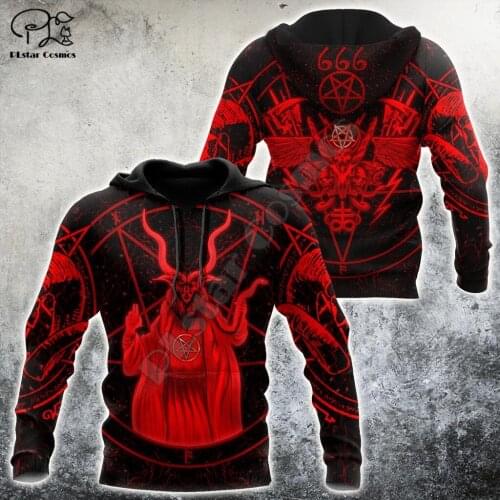 PLstar Cosmos Satan Devil Ghost Gothic Skull Funny Casual Pullover NewFashion Streetwear 3DPrint Men/Women Jacket Zip Hoodies 21