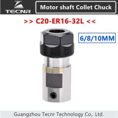 Spindle motor clamp tool rod C25 ER16 32L 6mm 8mm 10mm shaft motor lengthened clamping knife