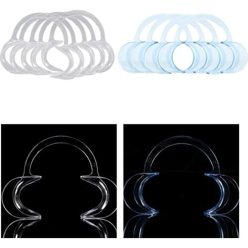 10Pcs/set Dental Mouth Opener C Shape Mouth Gag Dentist Orthodontic Tool Intraoral Cheek Lip Retractor Mouth Spreader Lip Opener
