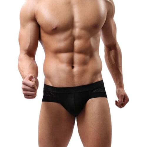 2019 Mens Sexy Cotton Underwear shorts men sexy new underpants Soft Briefs Solid color comfortable high quality нижнее белье 03