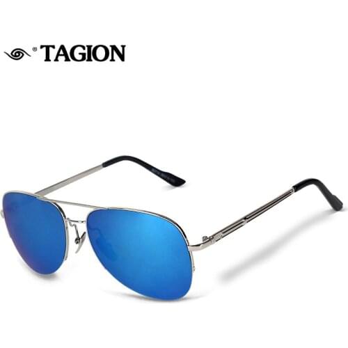 2020 TAGION Semi Rimless Sun Glasses For Men Sunglasses Women 's Fashion Lenses Oculos Sunglasses Feminino Alloy Fame 2714