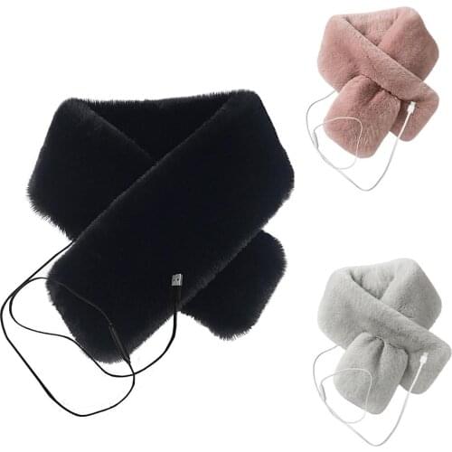 2020 Winter Heated Warm Neck Scarf USB Heated Scarf Electric Heated Scarf Shawl Soft Warm Scarf For Women Men Drop Shipping