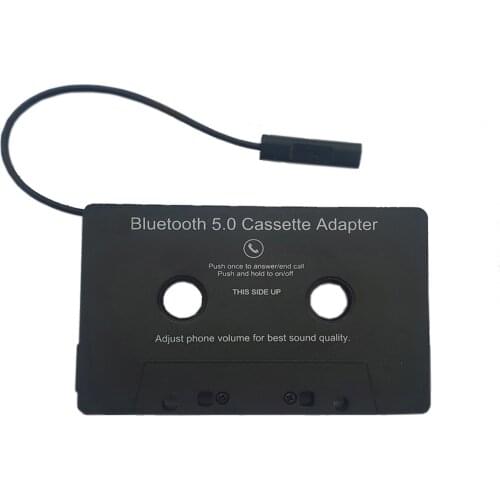 2021 Car Tape Audio Cassette Aux Adapter Smartphone Cassette Adapter Bluetooth 5.0 Converter With LED Button Controlling