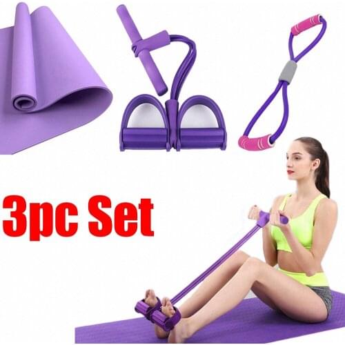 5pcs Elastic Pull Rope Resistance Bands Set Gym Fitness Equipment Stretch Rubber Band for Yoga Training Home Workout Exercise