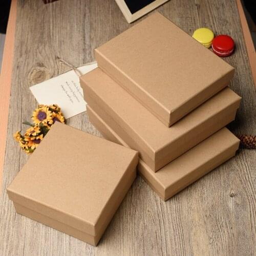 5pcs Kraft paper box underwear leggings candy packaging boxes multi-spec gift box