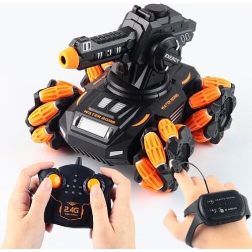 2.4G 4x4 RC Car 4WD Water Bomb Radio Control Stunt Car Gesture Induction Twisting Off Road Vehicle Drift Toy High Speed Climbing