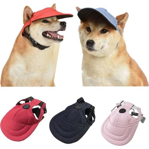 Dog Sun Baseball Hat Summer Spring Pet Dog Cat Hat Cute Head Accessories Travel Sports Walking Pet Caps Sunscreen Hat For Dogs