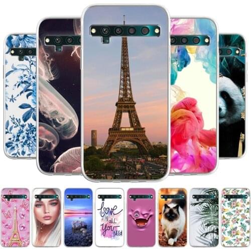 Tpu Case For TCL 10 Pro Cover Soft TPU Coque For TCL 10L Capa Phone bags Bumper Protective Shell Etui