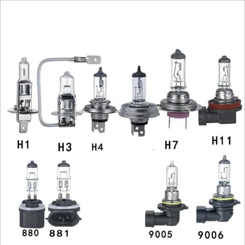 H4 H7 H8 H10 H11 H12 H16 880 881 12V Halogen Bulbs Car Headlight Lamp Super Bright Halogen 4300K Yellow Auto lamp